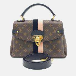 Pre Owned Louis Vuitton Brown Coated Fabric Monogram Georges BB