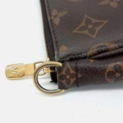 Pre Owned Louis Vuitton Brown Coated Canvas Louis Vuitton Multi Pochette Accessoires