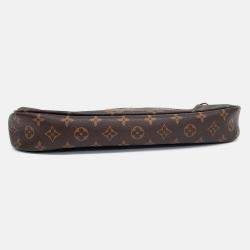 Pre Owned Louis Vuitton Brown Coated Canvas Louis Vuitton Multi Pochette Accessoires