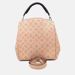 Pre Owned Louis Vuitton Pink Leather Mahina Babylon PM