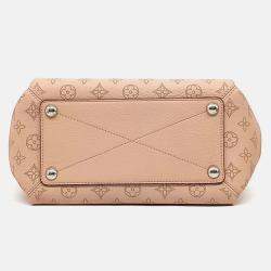 Pre Owned Louis Vuitton Pink Leather Mahina Babylon PM