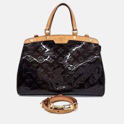 Pre Owned Louis Vuitton Black Patent Leather Vernis Brea MM