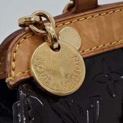 Pre Owned Louis Vuitton Black Patent Leather Vernis Brea MM