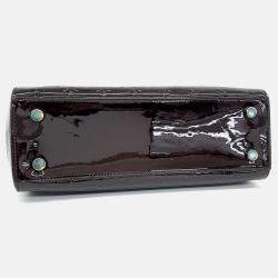 Pre Owned Louis Vuitton Black Patent Leather Vernis Brea MM