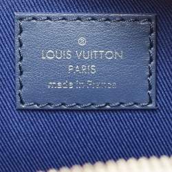 Pre Owned Louis Vuitton Blue/White Monogram Watercolor Canvas Keepall XS Bag