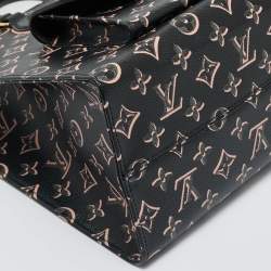 Pre Owned Louis Vuitton Black/Pink Monogram Fall for You Canvas Neo Onthego MM Tote
