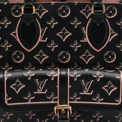 Pre Owned Louis Vuitton Black/Pink Monogram Fall for You Canvas Neo Onthego MM Tote
