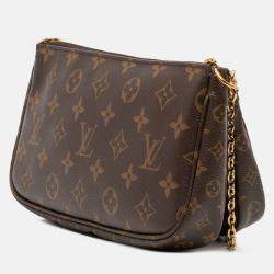 Pre Owned Louis Vuitton Brown Monogram Multi Pochette Accessoires