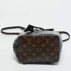 Pre Owned Louis Vuitton Black Monogram Patent Leather Hot Springs Backpack