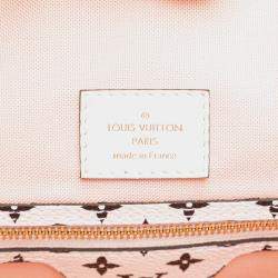 Pre Owned Louis Vuitton Red Monogram Giant Neverfull MM