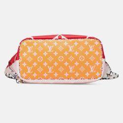 Pre Owned Louis Vuitton Red Monogram Giant Neverfull MM