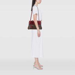Pre Owned Louis Vuitton Brown/Red Monogram Venus