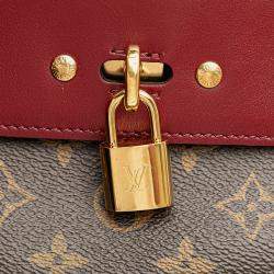 Pre Owned Louis Vuitton Brown/Red Monogram Venus