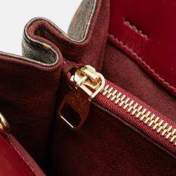 Pre Owned Louis Vuitton Brown/Red Monogram Venus