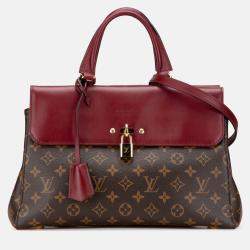 Pre Owned Louis Vuitton Brown/Red Monogram Venus