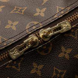 Pre Owned Louis Vuitton Brown Monogram Keepall Bandouliere 50