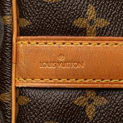 Pre Owned Louis Vuitton Brown Monogram Keepall Bandouliere 50