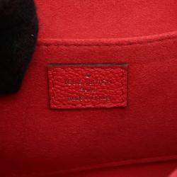 Pre Owned Louis Vuitton Red Monogram Empreinte Saint Germain BB