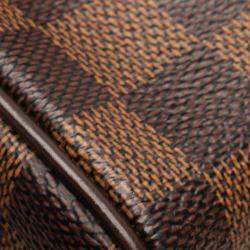 Pre Owned Louis Vuitton Brown Damier Ebene Brooklyn Bum Bag
