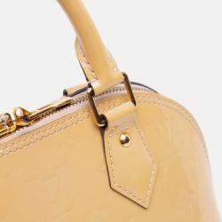 Pre Owned Louis Vuitton Brown Monogram Vernis Alma BB