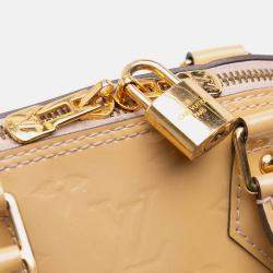 Pre Owned Louis Vuitton Brown Monogram Vernis Alma BB