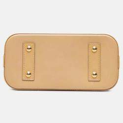 Pre Owned Louis Vuitton Brown Monogram Vernis Alma BB