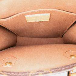 Pre Owned Louis Vuitton Brown Monogram Petit Sac Plat
