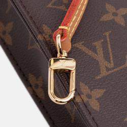 Pre Owned Louis Vuitton Brown Monogram Petit Sac Plat