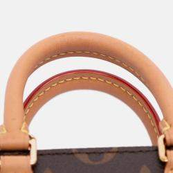 Pre Owned Louis Vuitton Brown Monogram Petit Sac Plat