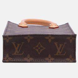 Pre Owned Louis Vuitton Brown Monogram Petit Sac Plat