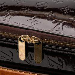 Pre Owned Louis Vuitton Purple Monogram Vernis Pegase 45