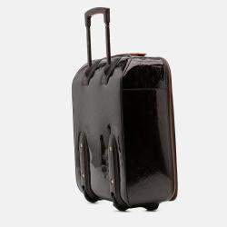 Pre Owned Louis Vuitton Purple Monogram Vernis Pegase 45