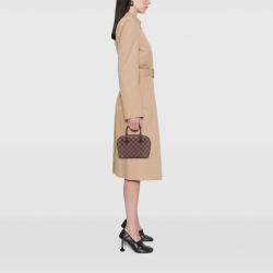 Pre Owned Louis Vuitton Brown Damier Ebene Mini Sarria