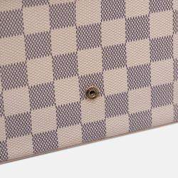 Pre Owned Louis Vuitton White Damier Azur Pochette Felicie