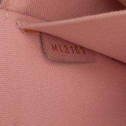 Pre Owned Louis Vuitton White Damier Azur Pochette Felicie