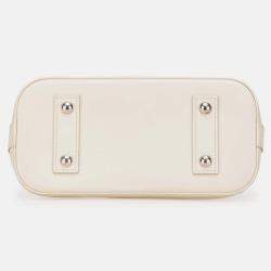 Pre Owned Louis Vuitton White Epi Alma BB Handbag