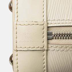 Pre Owned Louis Vuitton White Epi Alma BB Handbag