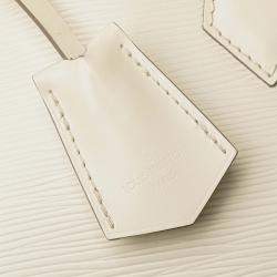 Pre Owned Louis Vuitton White Epi Alma BB Handbag