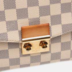 Pre Owned Louis Vuitton White Damier Azur Croisette