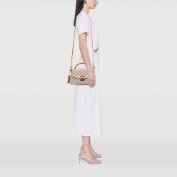Pre Owned Louis Vuitton White Damier Azur Croisette