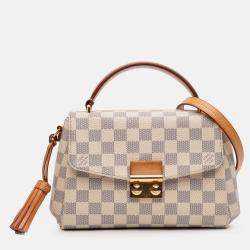 Pre Owned Louis Vuitton White Damier Azur Croisette