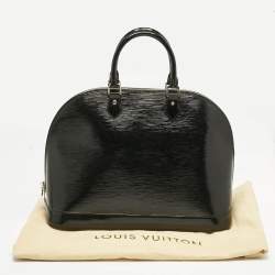 Pre Owned Louis Vuitton Black Electric Epi Leather Alma GM Bag