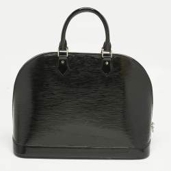 Pre Owned Louis Vuitton Black Electric Epi Leather Alma GM Bag