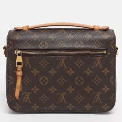 Pre Owned Louis Vuitton Monogram Canvas Pochette Metis Bag