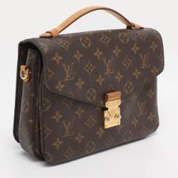 Pre Owned Louis Vuitton Monogram Canvas Pochette Metis Bag