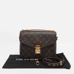 Pre Owned Louis Vuitton Monogram Canvas Pochette Metis Bag