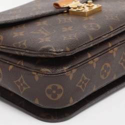 Pre Owned Louis Vuitton Monogram Canvas Pochette Metis Bag