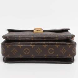 Pre Owned Louis Vuitton Monogram Canvas Pochette Metis Bag