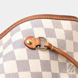 Pre Owned Louis Vuitton White Damier Azur Neverfull GM