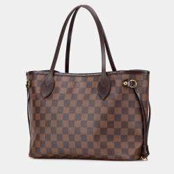 Pre Owned Louis Vuitton Brown Damier Ebene Neverfull PM